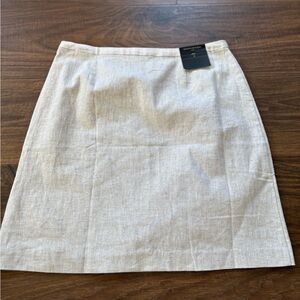 NWT Banana Republic Beige Cotton Linen Skirt